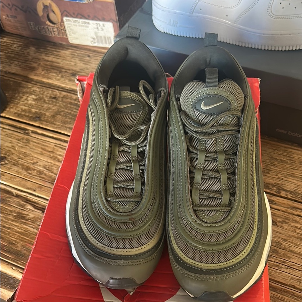 Nike Olive Green Air Max 97 Sneakers